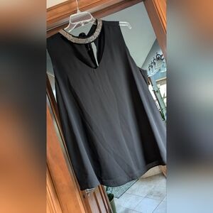 Torrid Black Camisole with Silver Accents